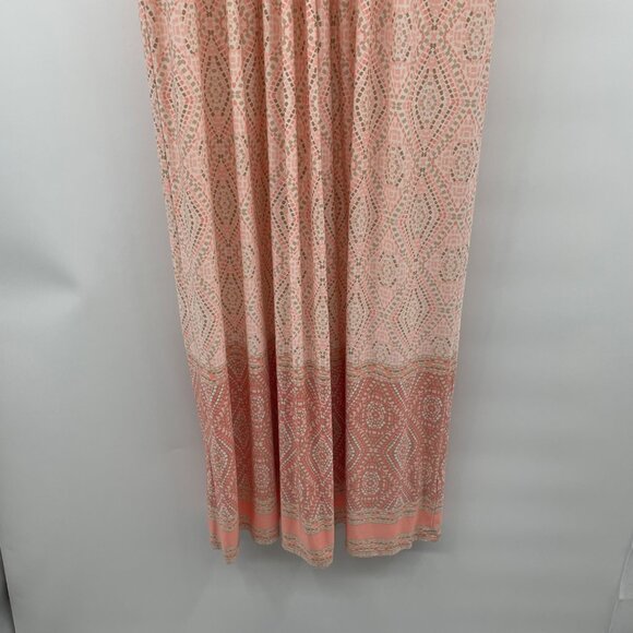 Ruby Rd. Womens Maxi Dress Short Sleeve Embellished Multicolor Size Medium - Picture 3 of 8